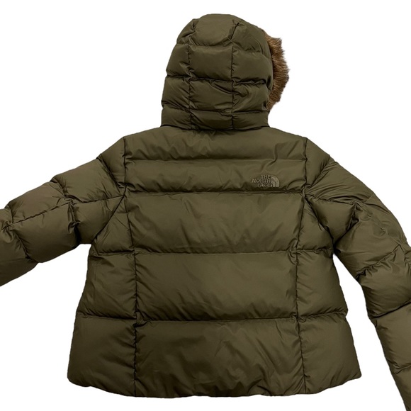 THE NORTH FACE Womens New Dealio 550 Down Short Jacket New Taupe Green - Picture 5 of 14